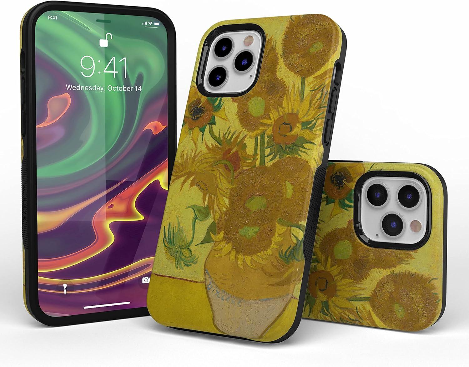 imageCasely iPhone 11 Pro Max Case  Outside The Lines  Crayola Marker CaseVan Gogh  Sunflowers  Floral