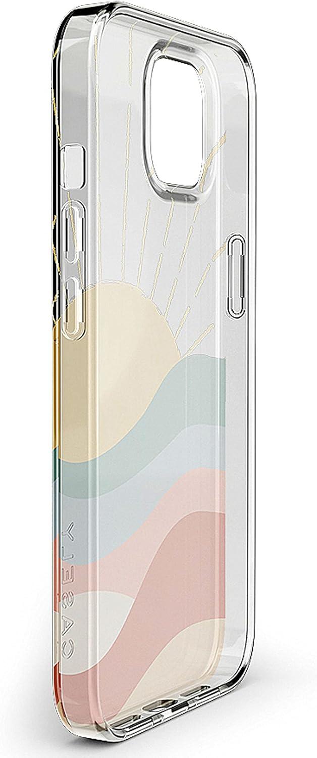 imageCasely iPhone 13 SunThemed Case  Colorblock Sunset Sunrise Pattern  Drop Test Certified amp Camera Lens ProtectionHere Comes the Sun  Colorblock Sunset