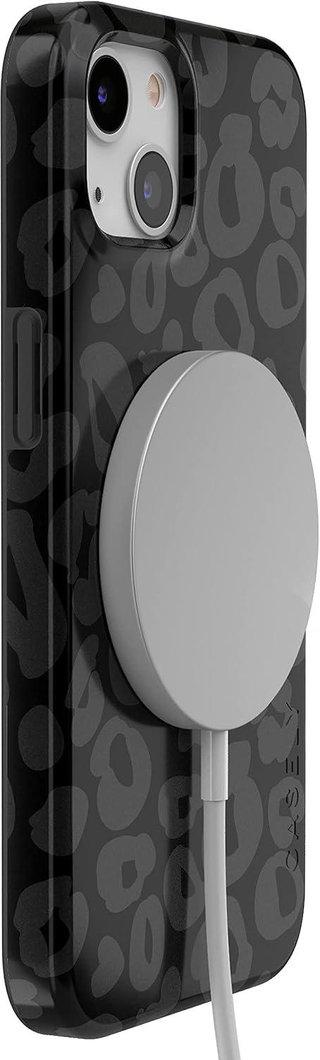 imageCasely iPhone 13 SunThemed Case  Colorblock Sunset Sunrise Pattern  Drop Test Certified amp Camera Lens ProtectionInto the Wild  Black Leopard