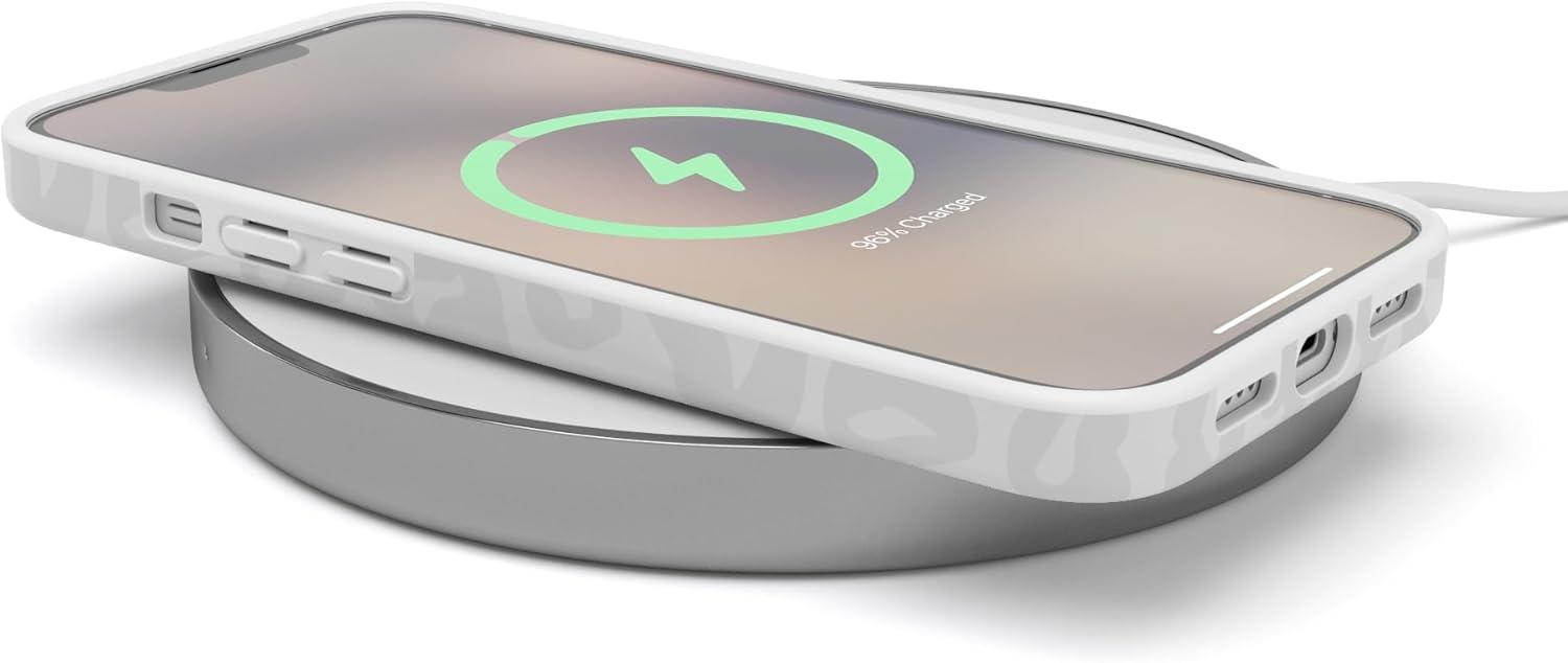 imageCasely iPhone 13 SunThemed Case  Colorblock Sunset Sunrise Pattern  Drop Test Certified amp Camera Lens ProtectionInto the Wild  White Snow Leopard