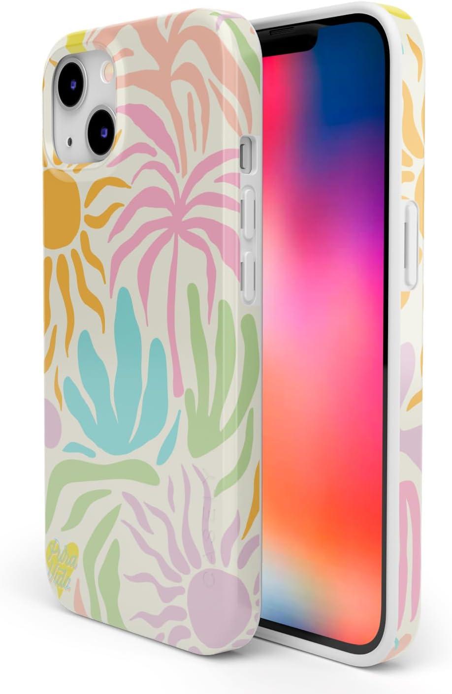 imageCasely iPhone 13 SunThemed Case  Colorblock Sunset Sunrise Pattern  Drop Test Certified amp Camera Lens ProtectionPura Vida  Oasis