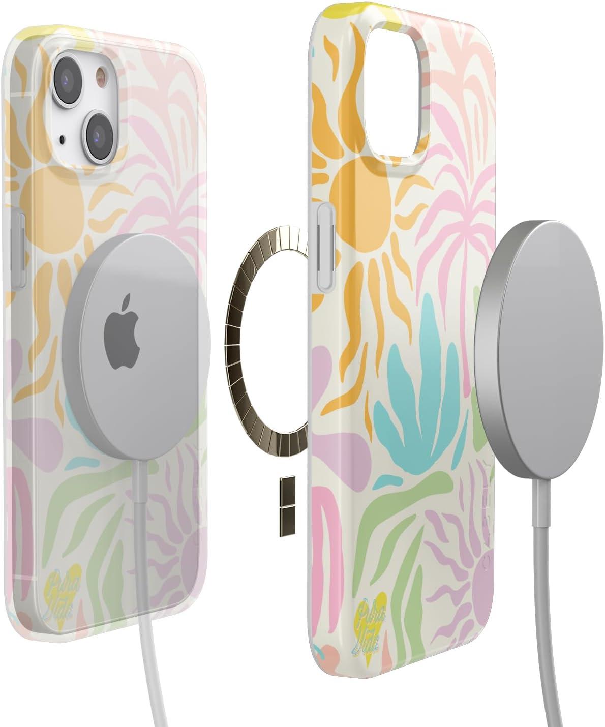 imageCasely iPhone 13 SunThemed Case  Colorblock Sunset Sunrise Pattern  Drop Test Certified amp Camera Lens ProtectionPura Vida  Oasis