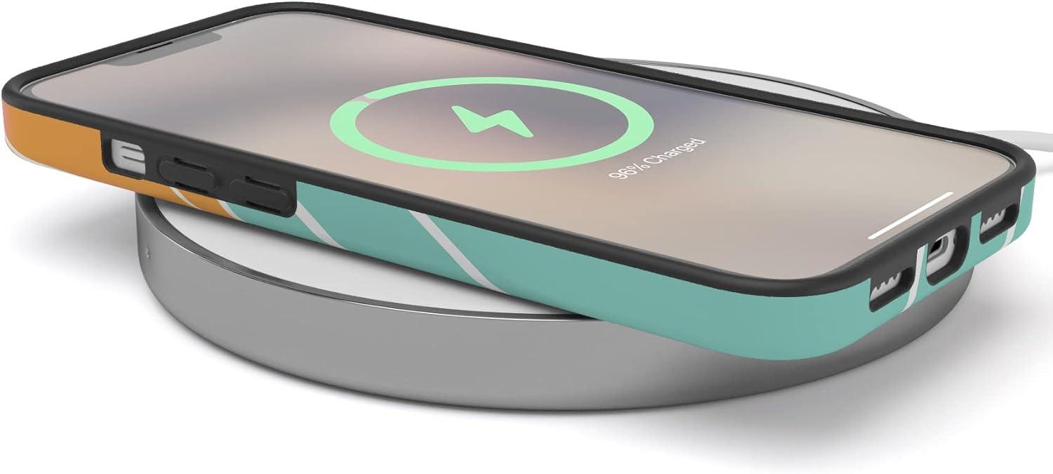 imageCasely iPhone 13 SunThemed Case  Colorblock Sunset Sunrise Pattern  Drop Test Certified amp Camera Lens ProtectionYellow  Orange  Green