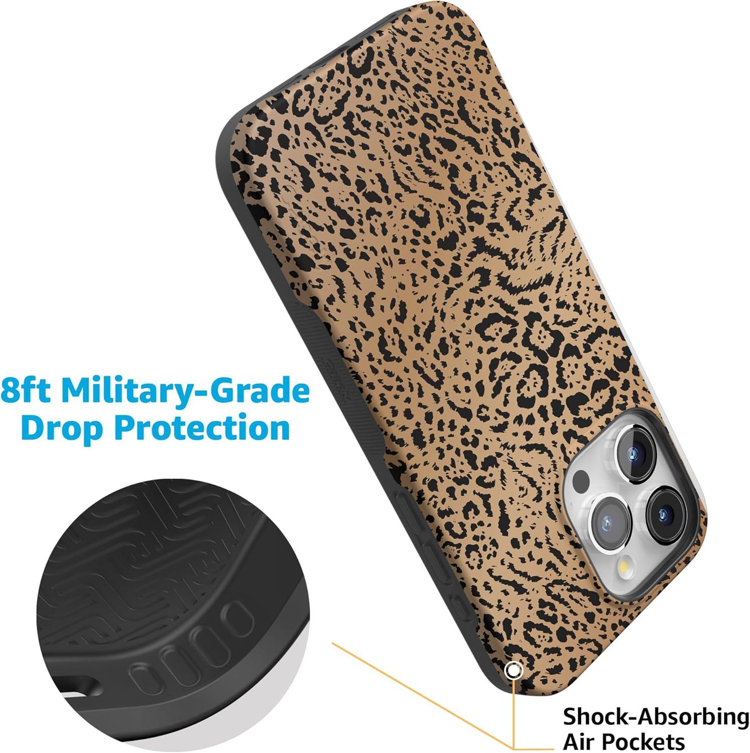 imageCasely iPhone 15 Pro Case  Keep It Classic  Crayola Crayon Box  Bold Protective Design  Compatible with MagSafeBorn to Be Wild  Jaguar Print