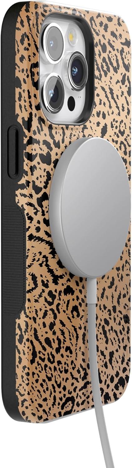 imageCasely iPhone 15 Pro Case  Keep It Classic  Crayola Crayon Box  Bold Protective Design  Compatible with MagSafeBorn to Be Wild  Jaguar Print