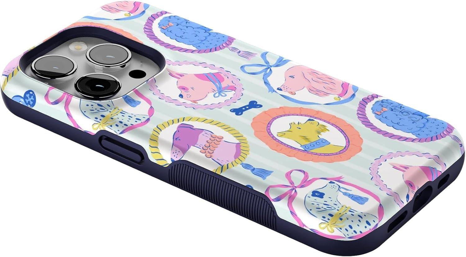 imageCasely iPhone 15 Pro Case  Keep It Classic  Crayola Crayon Box  Bold Protective Design  Compatible with MagSafeChateau Pups  French Dog