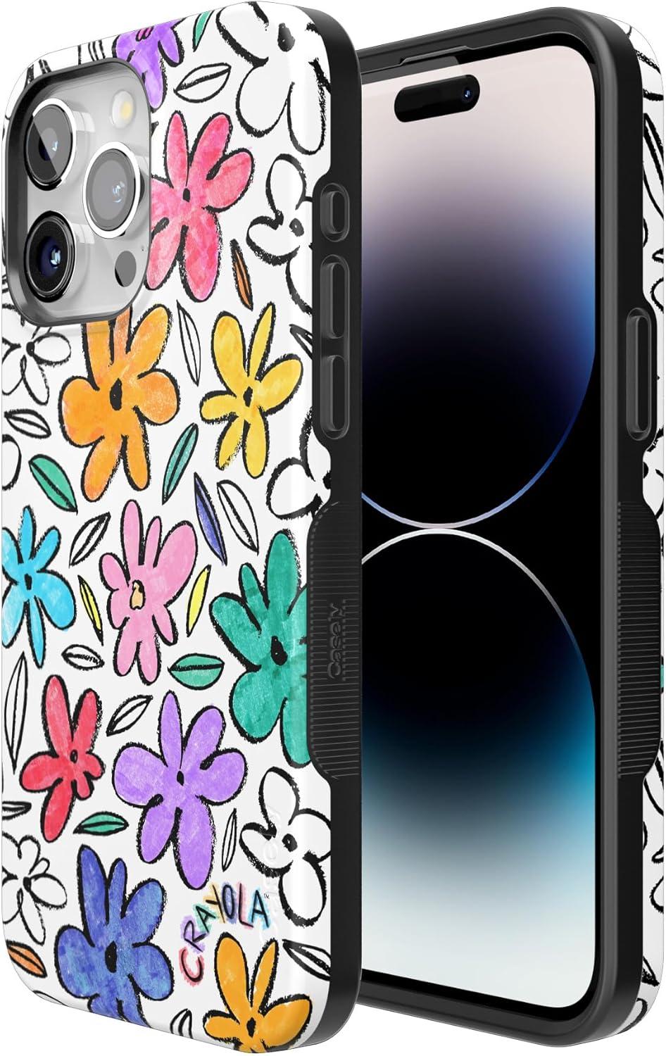 imageCasely iPhone 15 Pro Case  Keep It Classic  Crayola Crayon Box  Bold Protective Design  Compatible with MagSafeCrayola  Outside the Lines  Crayola Marker