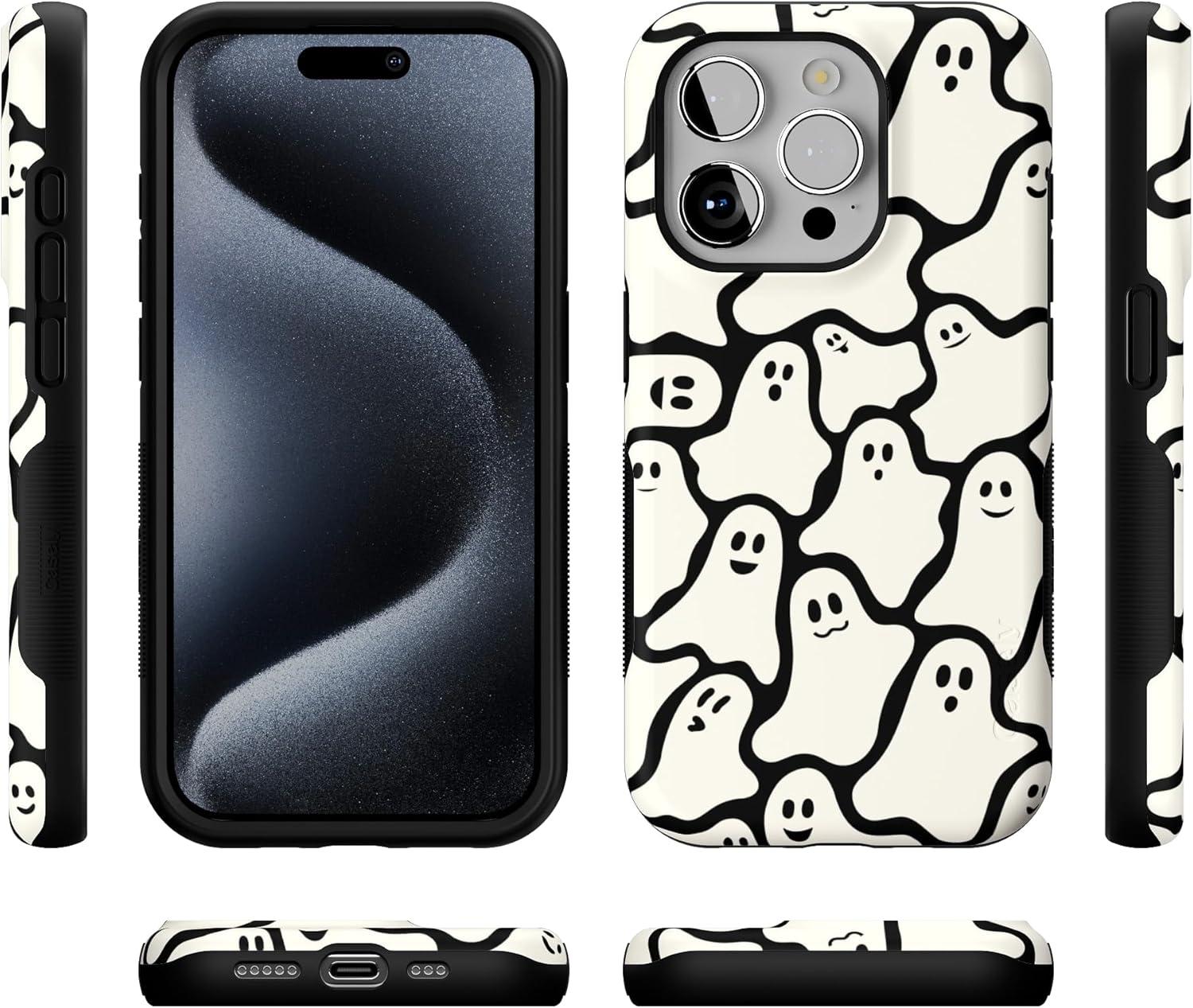 imageCasely iPhone 15 Pro Case  Keep It Classic  Crayola Crayon Box  Bold Protective Design  Compatible with MagSafeDont Ghost Me  Halloween