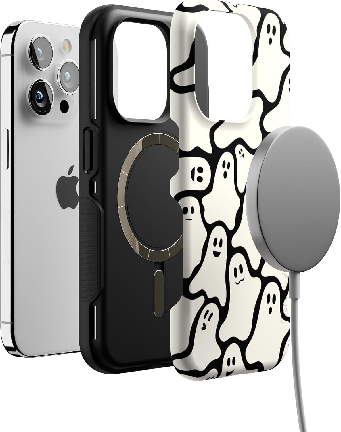 imageCasely iPhone 15 Pro Case  Keep It Classic  Crayola Crayon Box  Bold Protective Design  Compatible with MagSafeDont Ghost Me  Halloween