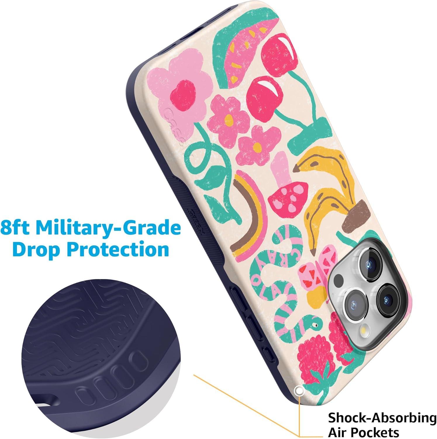 imageCasely iPhone 15 Pro Case  Keep It Classic  Crayola Crayon Box  Bold Protective Design  Compatible with MagSafeDoodle Bug  Crayola Crayon