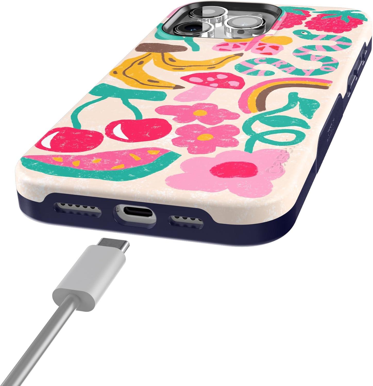 imageCasely iPhone 15 Pro Case  Keep It Classic  Crayola Crayon Box  Bold Protective Design  Compatible with MagSafeDoodle Bug  Crayola Crayon