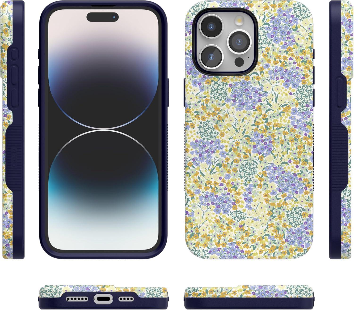 imageCasely iPhone 15 Pro Case  Keep It Classic  Crayola Crayon Box  Bold Protective Design  Compatible with MagSafeDream Garden  Cottagecore