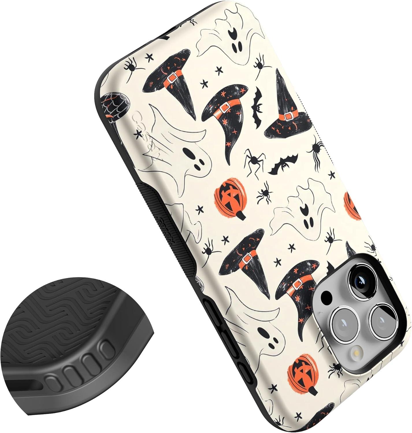 imageCasely iPhone 15 Pro Case  Keep It Classic  Crayola Crayon Box  Bold Protective Design  Compatible with MagSafeFeeling Witchy  Haunted Halloween