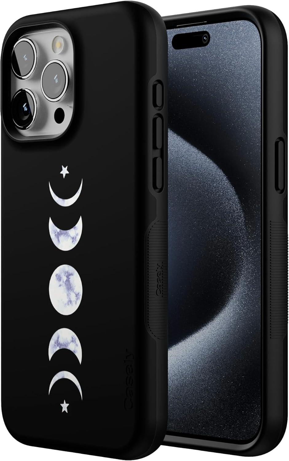 imageCasely iPhone 15 Pro Case  Keep It Classic  Crayola Crayon Box  Bold Protective Design  Compatible with MagSafeIts Just a Phase  Marble Moon