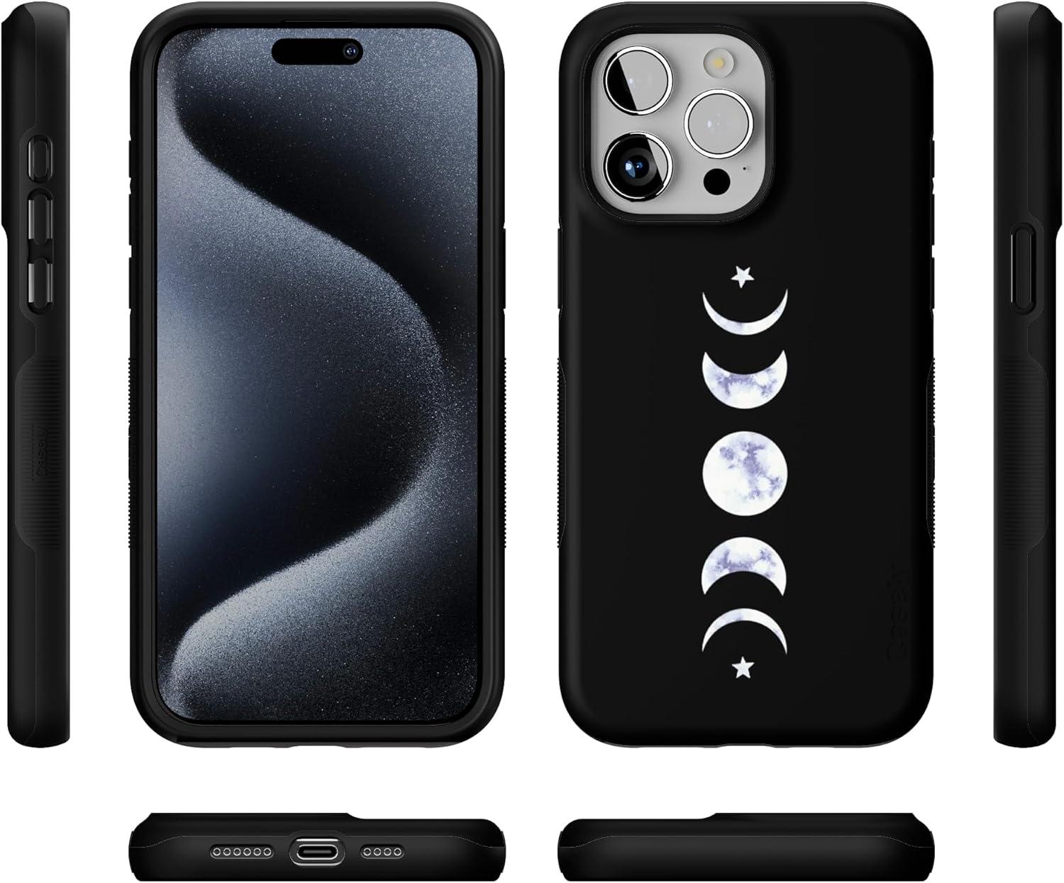 imageCasely iPhone 15 Pro Case  Keep It Classic  Crayola Crayon Box  Bold Protective Design  Compatible with MagSafeIts Just a Phase  Marble Moon