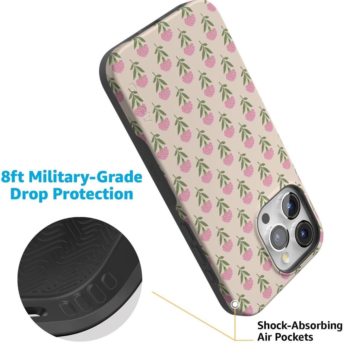 imageCasely iPhone 15 Pro Case  Keep It Classic  Crayola Crayon Box  Bold Protective Design  Compatible with MagSafeJennas Flowers  Fun on Weekdays