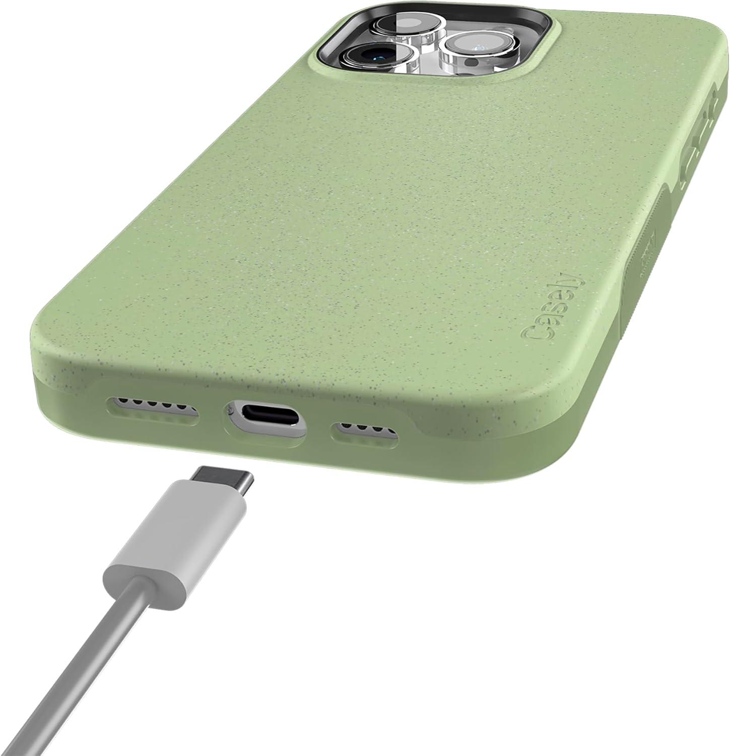 imageCasely iPhone 15 Pro Case  Keep It Classic  Crayola Crayon Box  Bold Protective Design  Compatible with MagSafeKiwi Kiss  Matcha Green Shimmer