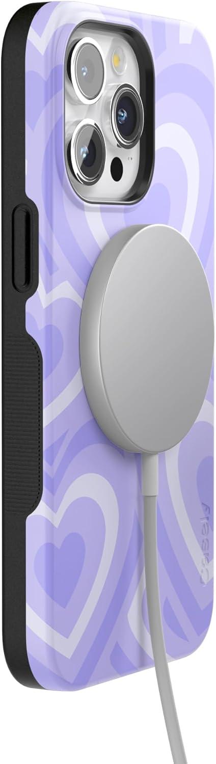 imageCasely iPhone 15 Pro Case  Keep It Classic  Crayola Crayon Box  Bold Protective Design  Compatible with MagSafeLove Song  Lavender Heart