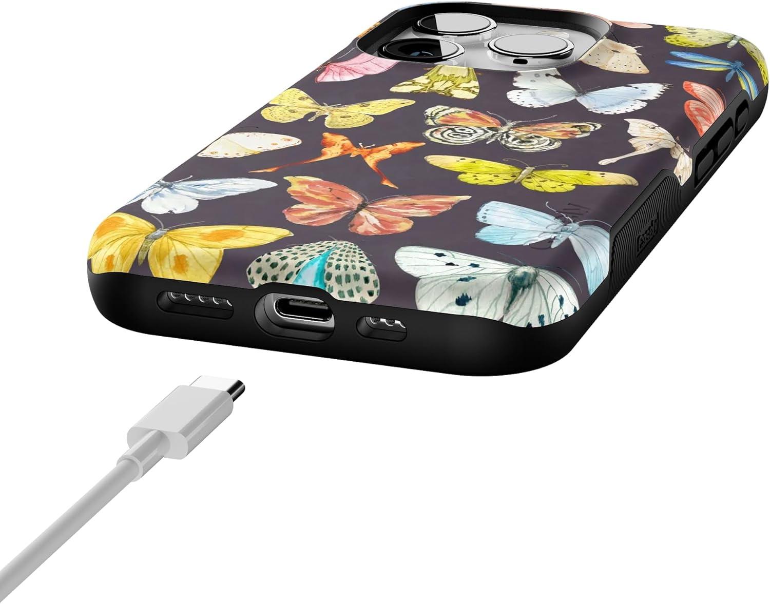 imageCasely iPhone 15 Pro Case  Keep It Classic  Crayola Crayon Box  Bold Protective Design  Compatible with MagSafeMidnight Monarch  Jenna Palek x Casely