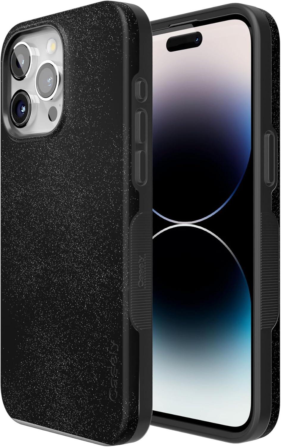 imageCasely iPhone 15 Pro Case  Keep It Classic  Crayola Crayon Box  Bold Protective Design  Compatible with MagSafeMidnight Onyx  Black Shimmer