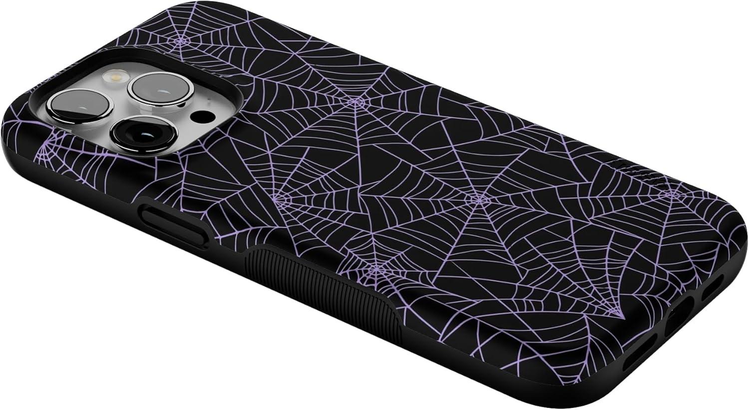 imageCasely iPhone 15 Pro Case  Keep It Classic  Crayola Crayon Box  Bold Protective Design  Compatible with MagSafeMidnight Web  Spider Web