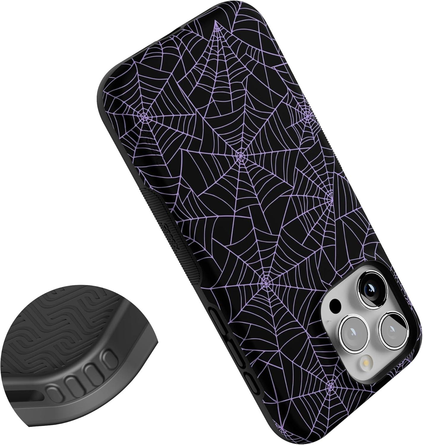 imageCasely iPhone 15 Pro Case  Keep It Classic  Crayola Crayon Box  Bold Protective Design  Compatible with MagSafeMidnight Web  Spider Web