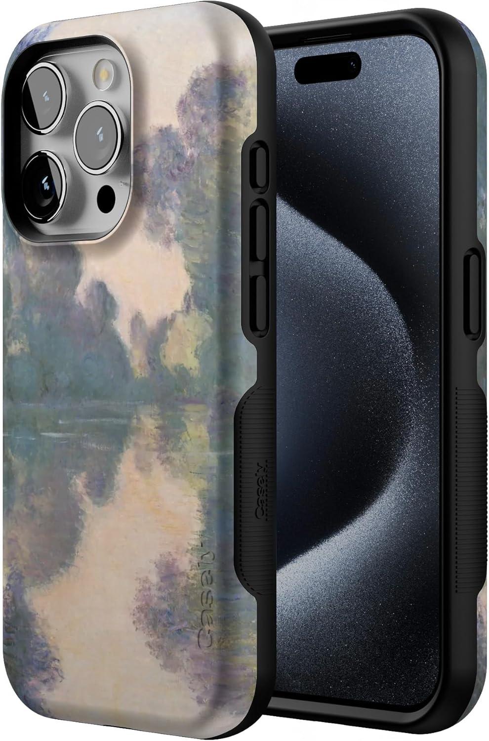 imageCasely iPhone 15 Pro Case  Keep It Classic  Crayola Crayon Box  Bold Protective Design  Compatible with MagSafeMonets Morning  The Met Museum Collection