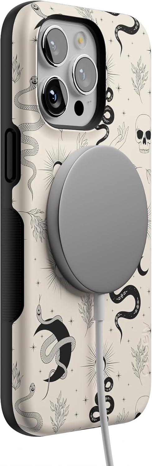 imageCasely iPhone 15 Pro Case  Keep It Classic  Crayola Crayon Box  Bold Protective Design  Compatible with MagSafeNo Further Explanation  Snakes  Skulls