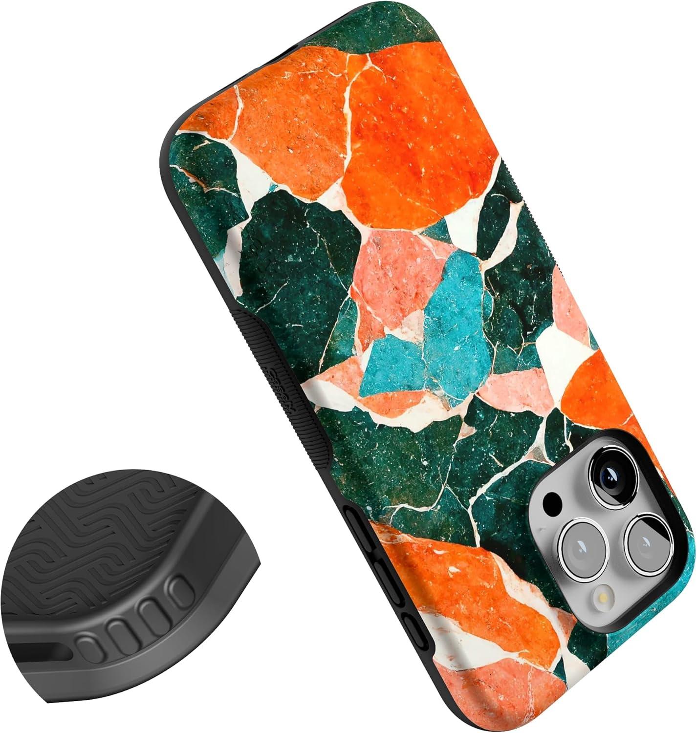 imageCasely iPhone 15 Pro Case  Keep It Classic  Crayola Crayon Box  Bold Protective Design  Compatible with MagSafeOf Quartz  Sculpted Marble