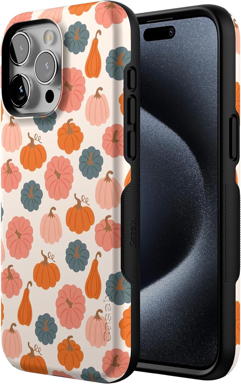 imageCasely iPhone 15 Pro Case  Keep It Classic  Crayola Crayon Box  Bold Protective Design  Compatible with MagSafeOh My Gourd  Pumpkin Patch