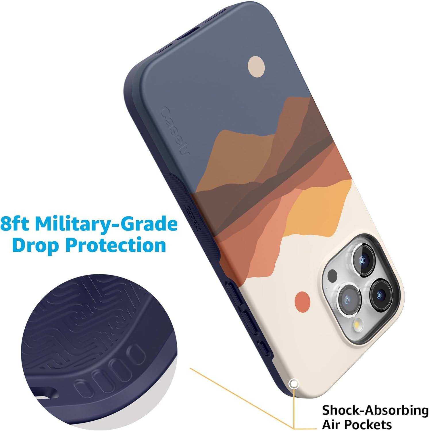 imageCasely iPhone 15 Pro Case  Keep It Classic  Crayola Crayon Box  Bold Protective Design  Compatible with MagSafeOpposites Attract  Day  Night Mountains