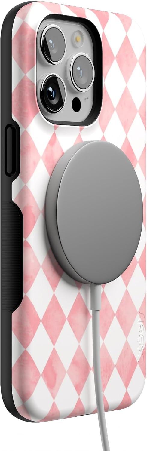 imageCasely iPhone 15 Pro Case  Keep It Classic  Crayola Crayon Box  Bold Protective Design  Compatible with MagSafeQueen of Diamonds  Pink Watercolor