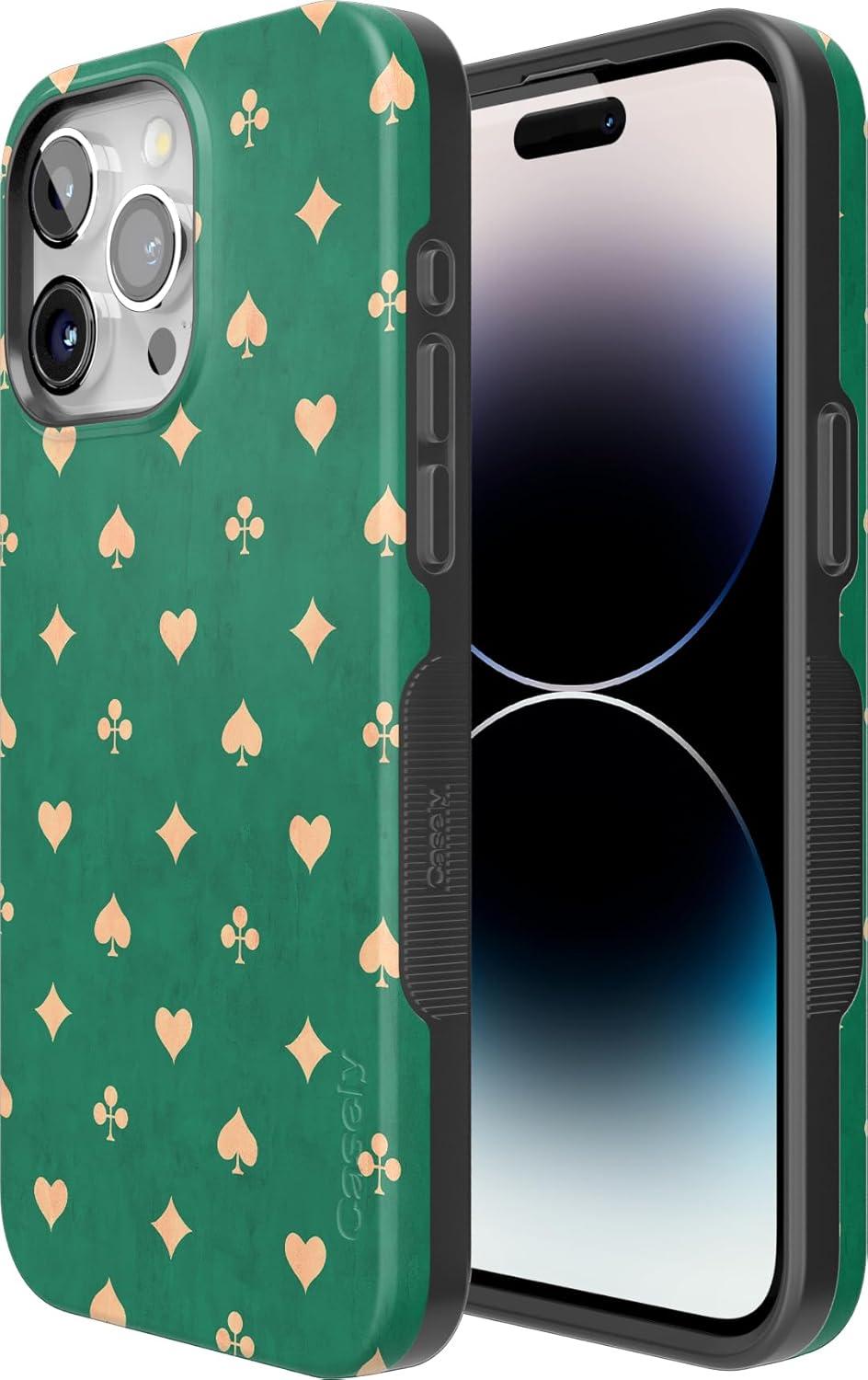 imageCasely iPhone 15 Pro Case  Keep It Classic  Crayola Crayon Box  Bold Protective Design  Compatible with MagSafeRoyal Flush  French Deck