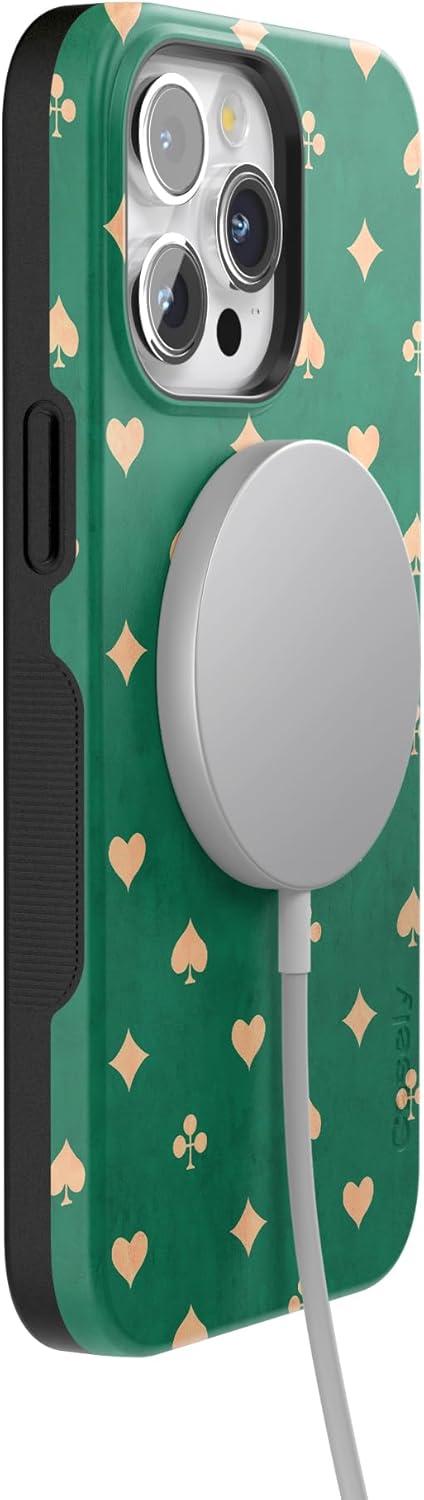 imageCasely iPhone 15 Pro Case  Keep It Classic  Crayola Crayon Box  Bold Protective Design  Compatible with MagSafeRoyal Flush  French Deck