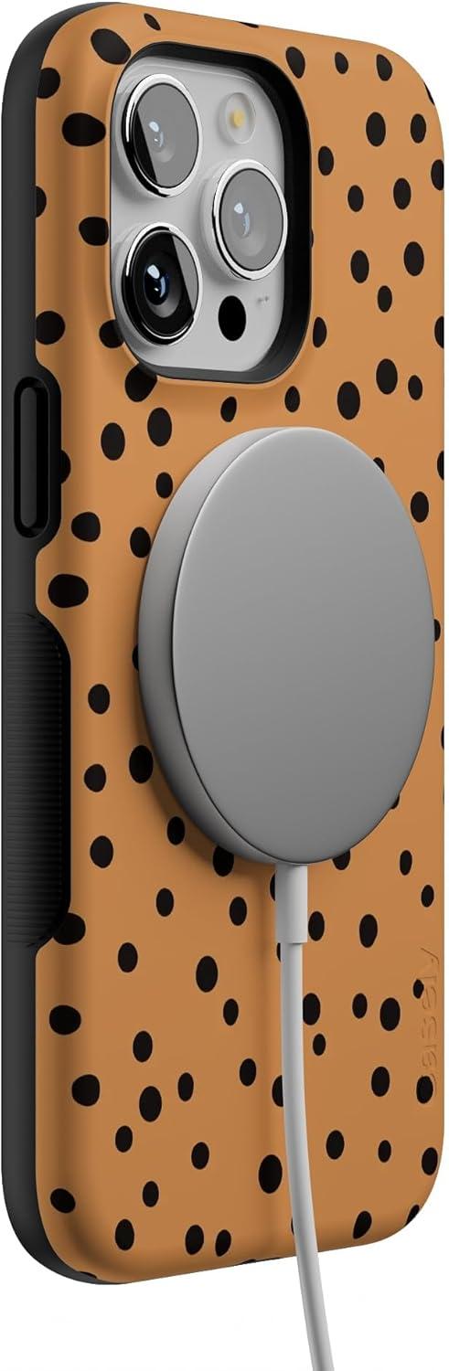 imageCasely iPhone 15 Pro Case  Keep It Classic  Crayola Crayon Box  Bold Protective Design  Compatible with MagSafeSpot On  Dotted Animal