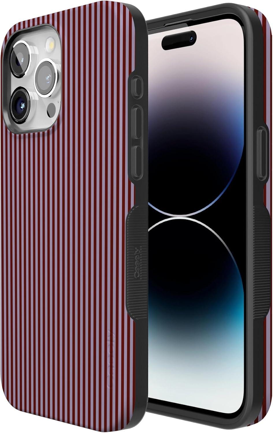 imageCasely iPhone 15 Pro Case  Keep It Classic  Crayola Crayon Box  Bold Protective Design  Compatible with MagSafeStripes and the City  Tiny Pinstripe