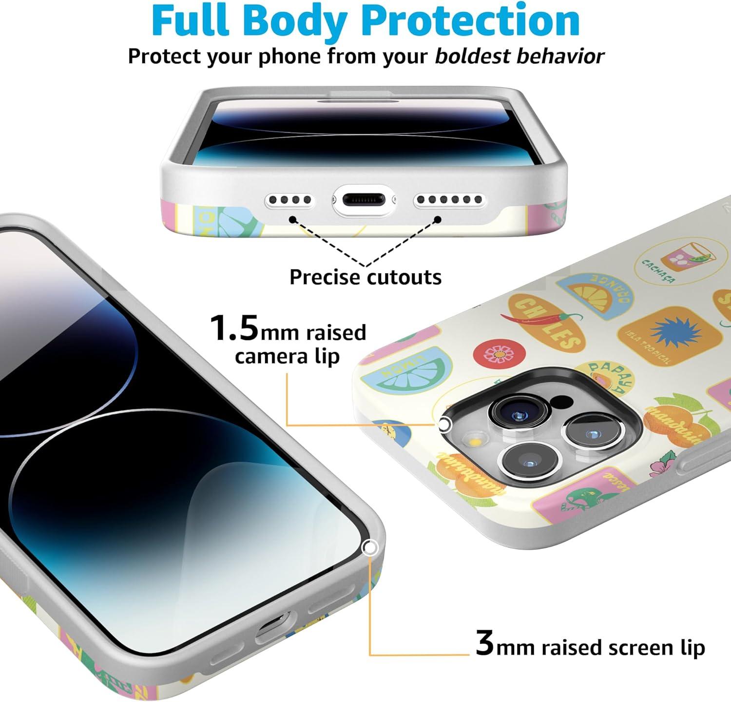 imageCasely iPhone 15 Pro Case  Keep It Classic  Crayola Crayon Box  Bold Protective Design  Compatible with MagSafeStuck in Paradise  Dippin Daisys Vacation