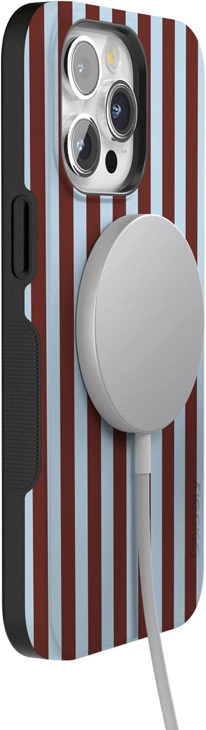 imageCasely iPhone 15 Pro Case  Keep It Classic  Crayola Crayon Box  Bold Protective Design  Compatible with MagSafeSunday in Brooklyn  Chocolate Stripes