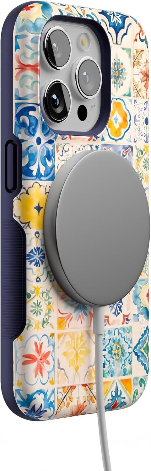 imageCasely iPhone 15 Pro Case  Keep It Classic  Crayola Crayon Box  Bold Protective Design  Compatible with MagSafeTuscan Tiles  Dolce Vita