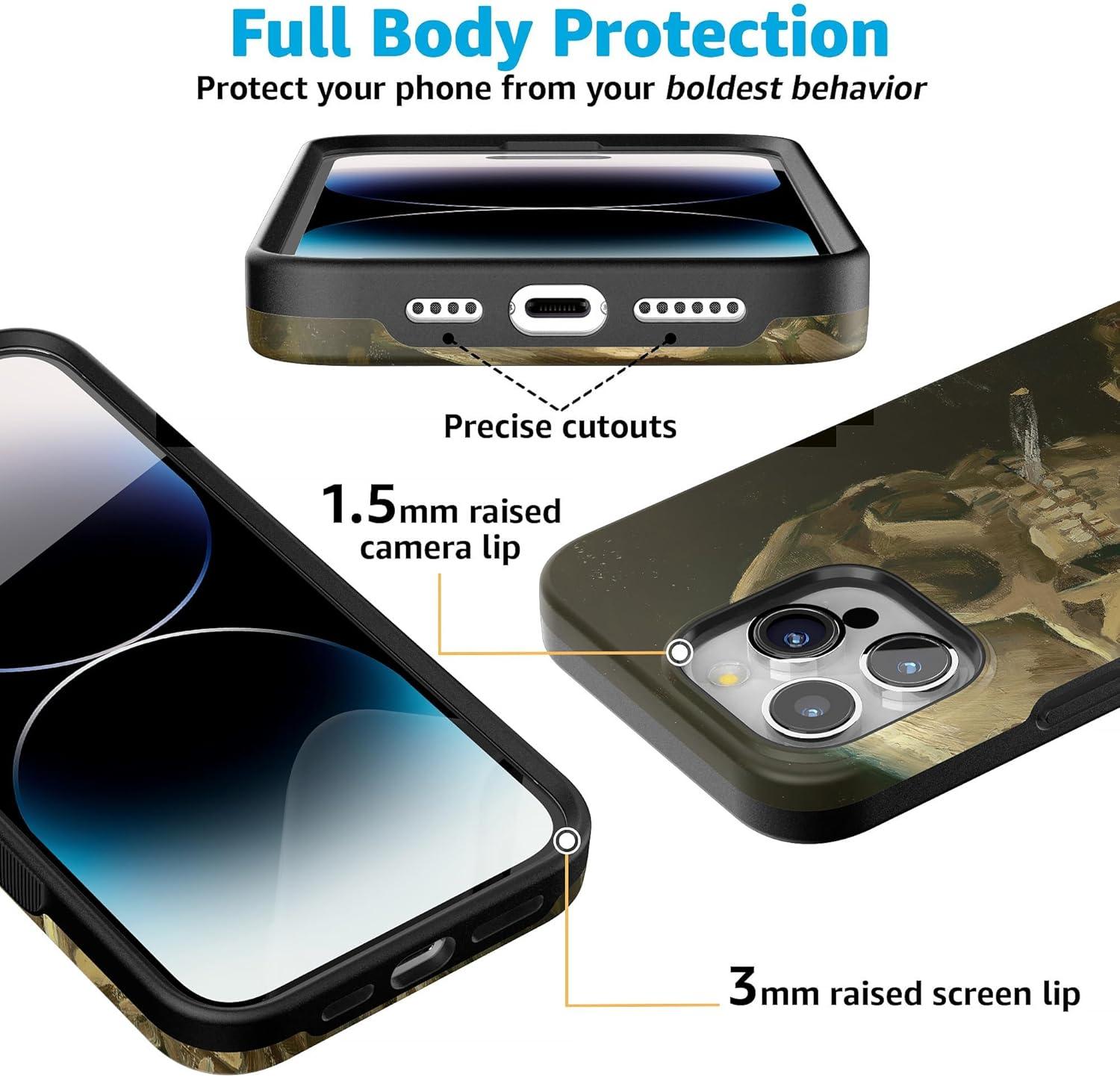 imageCasely iPhone 15 Pro Case  Keep It Classic  Crayola Crayon Box  Bold Protective Design  Compatible with MagSafeVan Gogh  After Hours  Skeleton