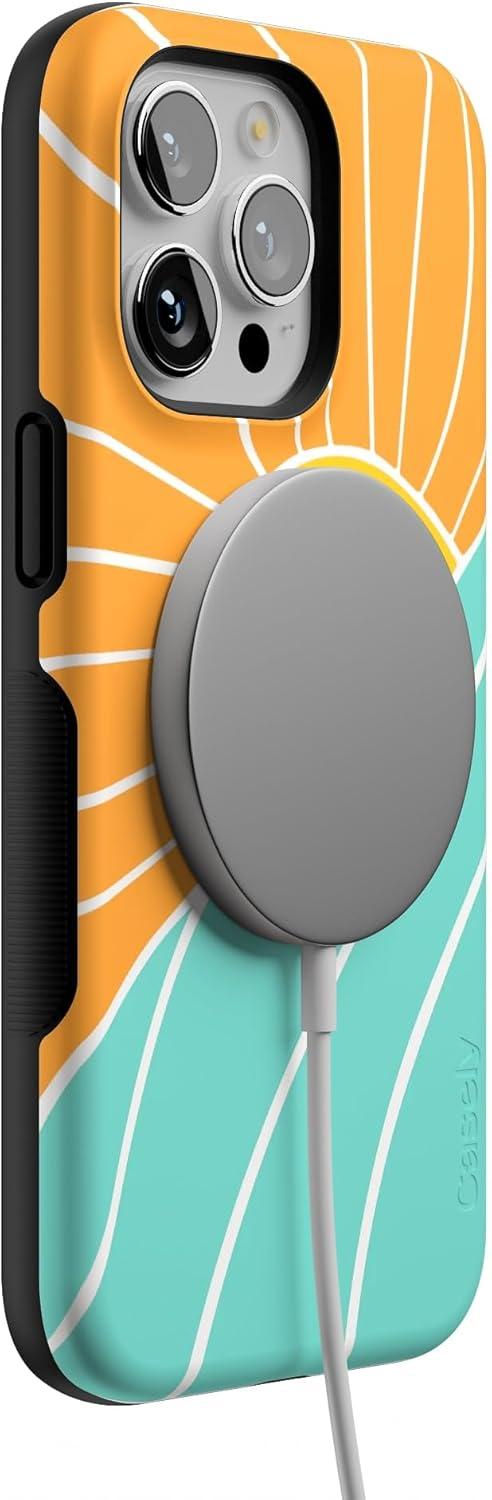 imageCasely iPhone 15 Pro Case  Keep It Classic  Crayola Crayon Box  Bold Protective Design  Compatible with MagSafeWaves  Rays  Sunshine