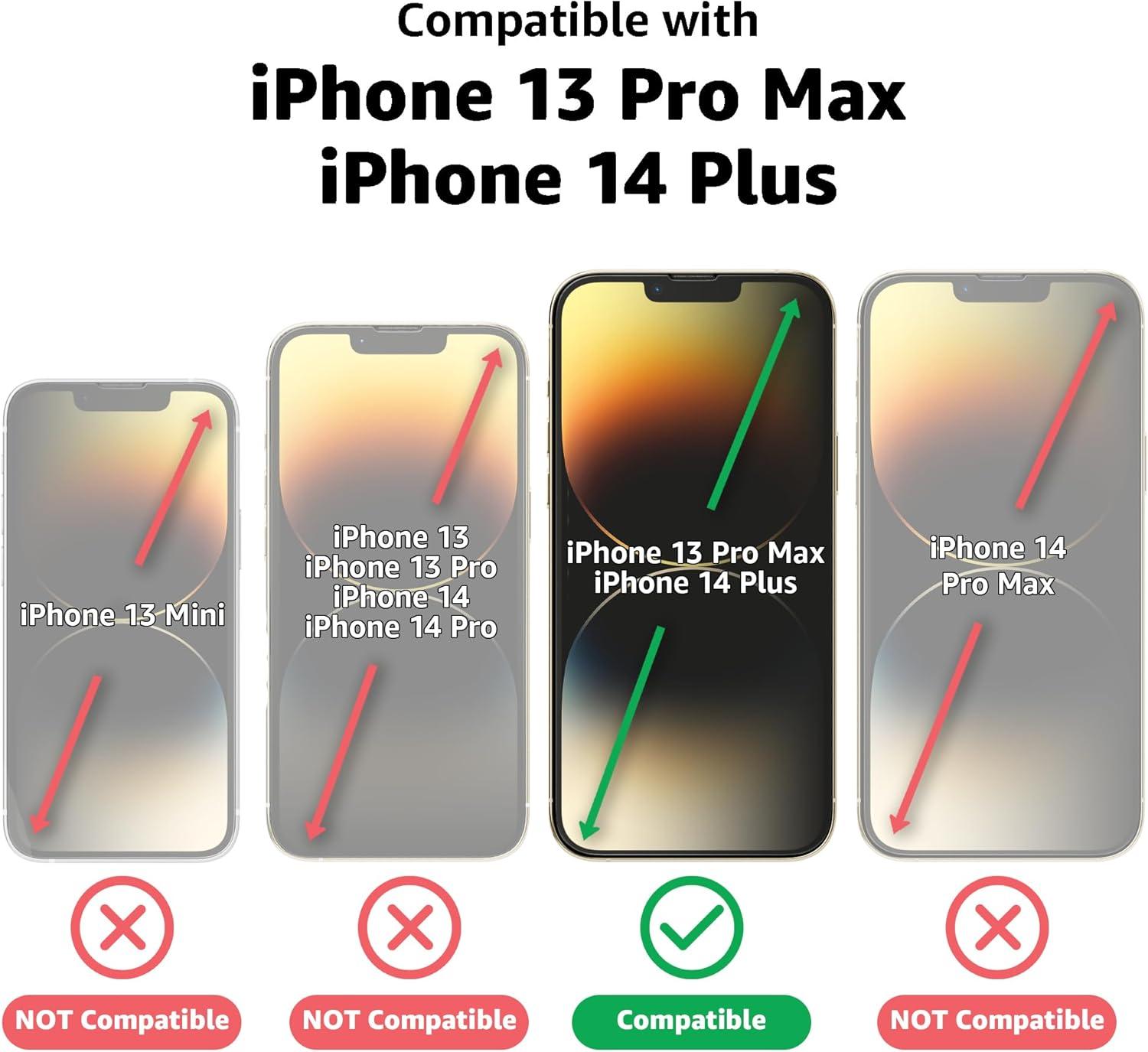 imageCasely iPhone 15 Pro Privacy Glass  AntiSpy Tempered Glass Screen ProtectoriPhone 13 Pro Max  iPhone 14 Plus