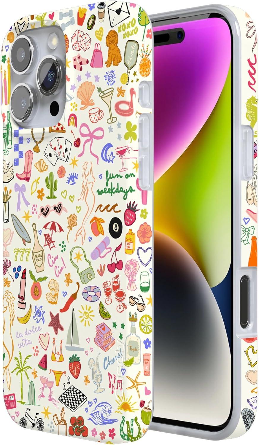 imageCasely iPhone 16 Pro Case  Glitter Mystic Moss  Green Enchanted Shimmer  Compatible with MagSafe  Classic UltraSlim Case DesignAll the Fun Things  Fun on Weekdays