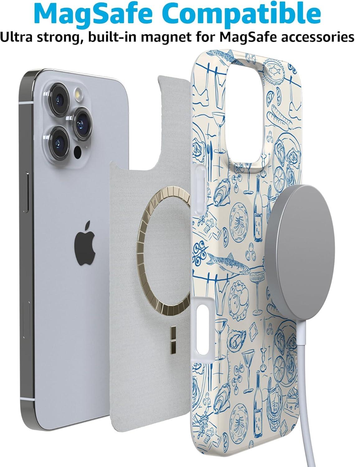 imageCasely iPhone 16 Pro Case  Glitter Mystic Moss  Green Enchanted Shimmer  Compatible with MagSafe  Classic UltraSlim Case DesignAmalfi Aperitivo  Dolce Vita