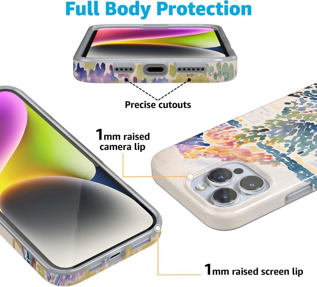 imageCasely iPhone 16 Pro Case  Glitter Mystic Moss  Green Enchanted Shimmer  Compatible with MagSafe  Classic UltraSlim Case DesignCalm Waters