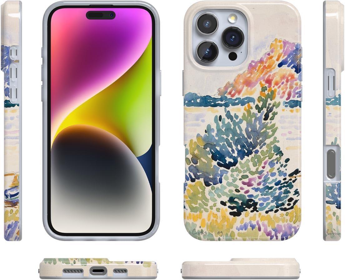 imageCasely iPhone 16 Pro Case  Glitter Mystic Moss  Green Enchanted Shimmer  Compatible with MagSafe  Classic UltraSlim Case DesignCalm Waters