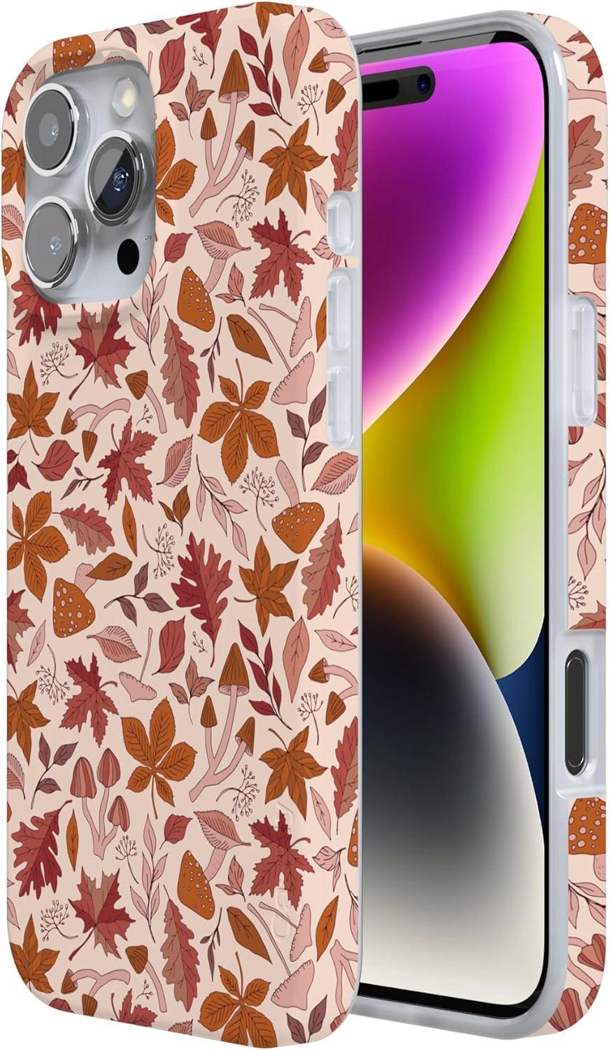 imageCasely iPhone 16 Pro Case  Glitter Mystic Moss  Green Enchanted Shimmer  Compatible with MagSafe  Classic UltraSlim Case DesignCant Help Falling  Autumn Leaves