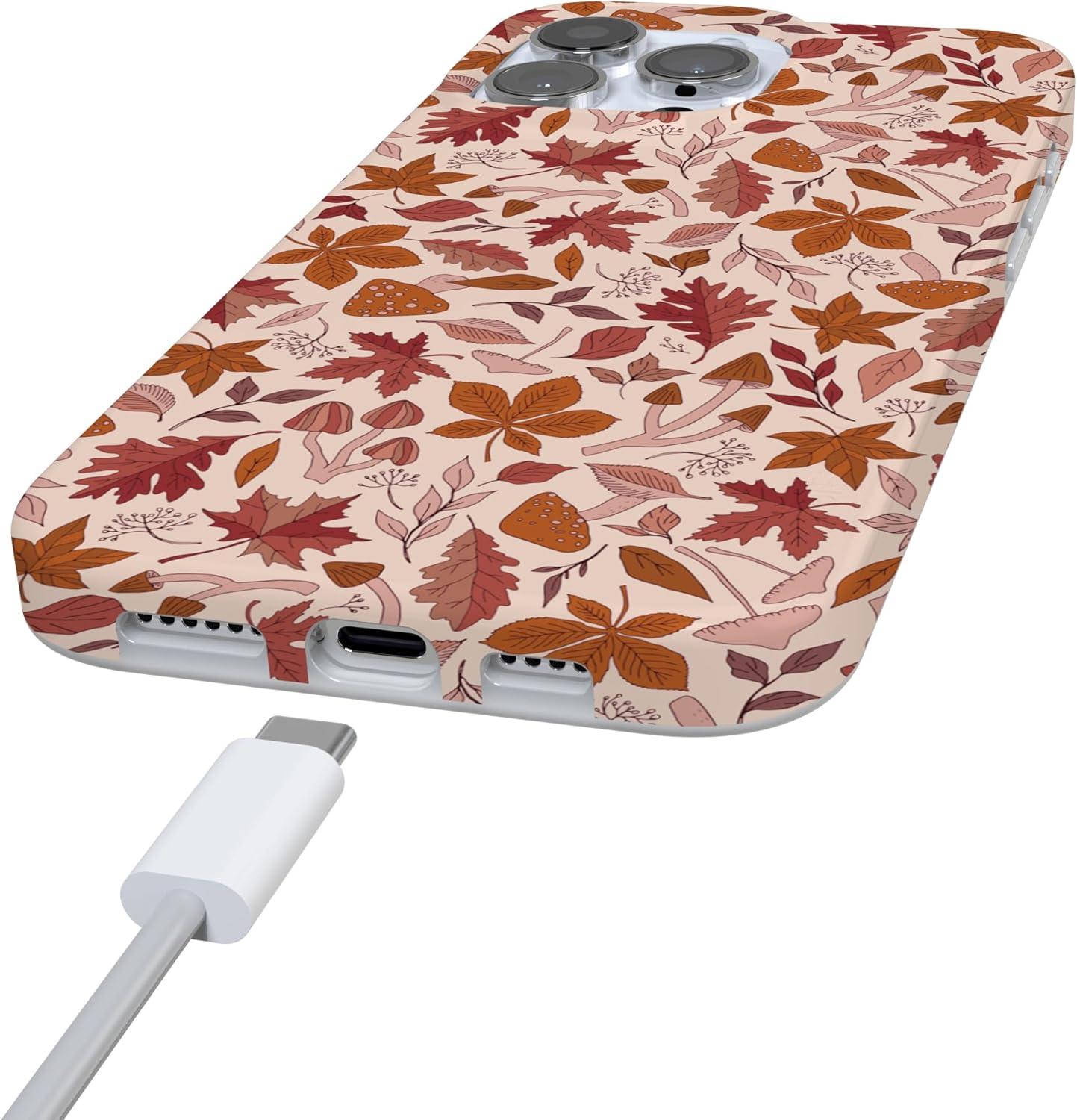 imageCasely iPhone 16 Pro Case  Glitter Mystic Moss  Green Enchanted Shimmer  Compatible with MagSafe  Classic UltraSlim Case DesignCant Help Falling  Autumn Leaves