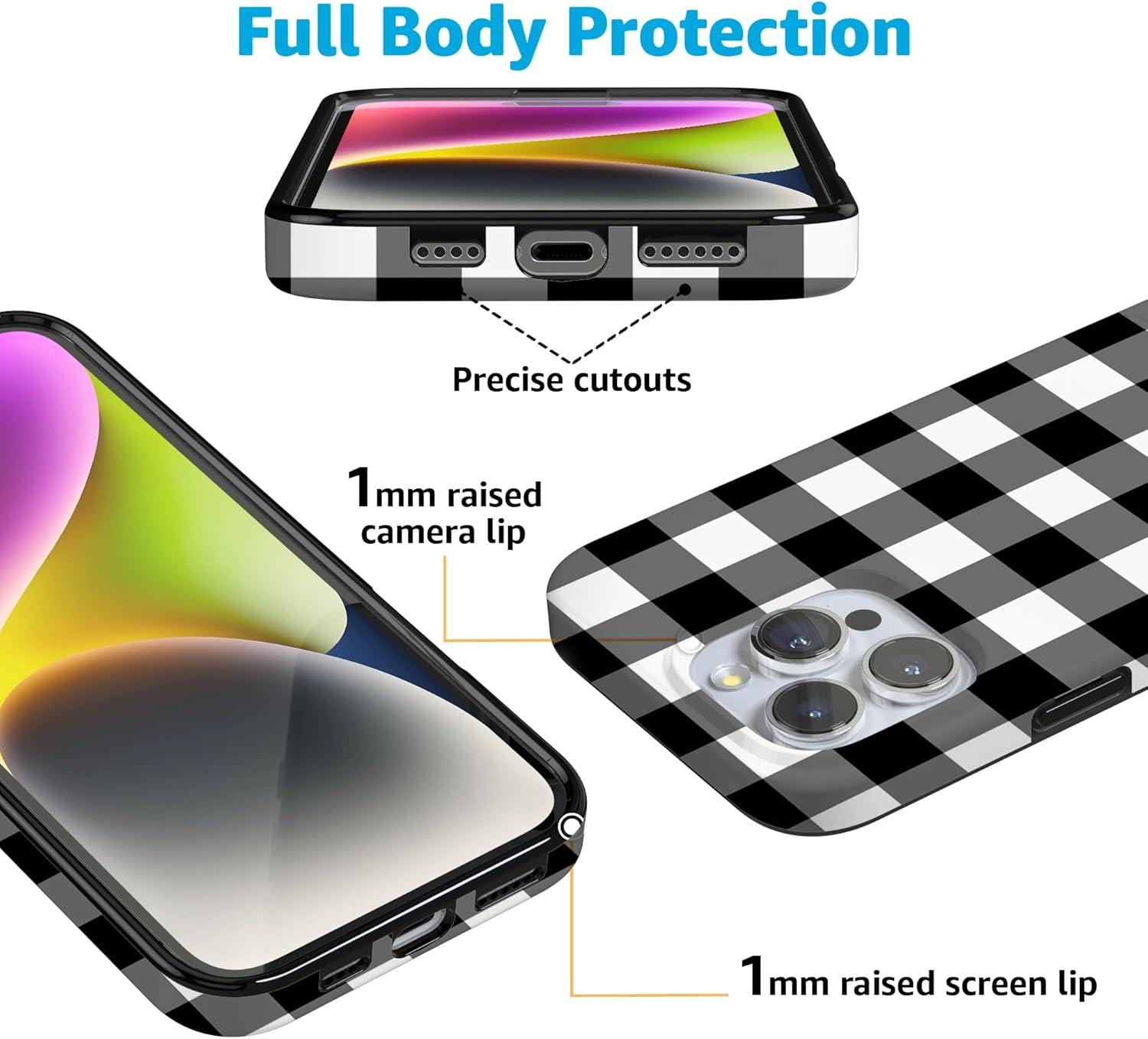 imageCasely iPhone 16 Pro Case  Glitter Mystic Moss  Green Enchanted Shimmer  Compatible with MagSafe  Classic UltraSlim Case DesignCheck Me Out  Checkerboard