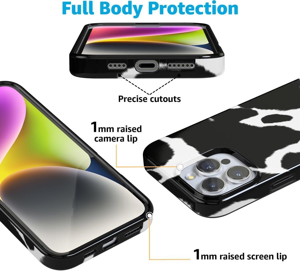 imageCasely iPhone 16 Pro Case  Glitter Mystic Moss  Green Enchanted Shimmer  Compatible with MagSafe  Classic UltraSlim Case DesignCurrent MOOd  Cow Print